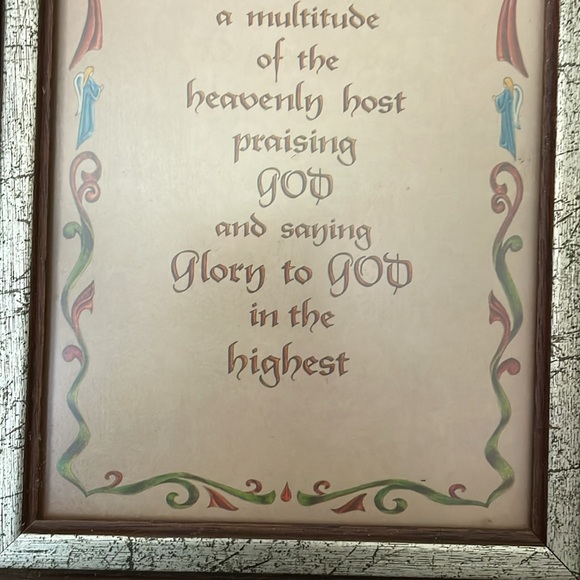 Vintage Bible script art - Picture 3 of 11